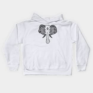 Elephant (Design on Front) Kids Hoodie